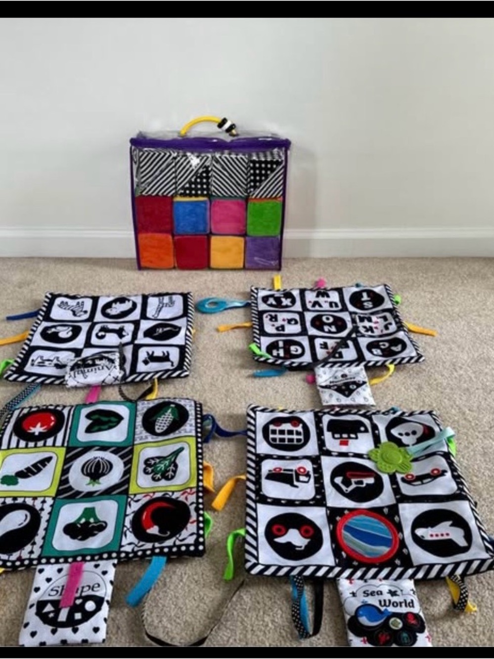 Baby Sensory Mats and Block set